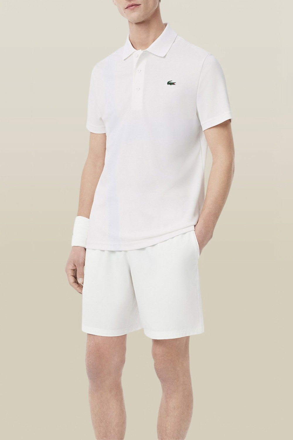 תמונת כל הלוק של לקוסט X ג'וקוביץ' חולצת פולו LACOSTE